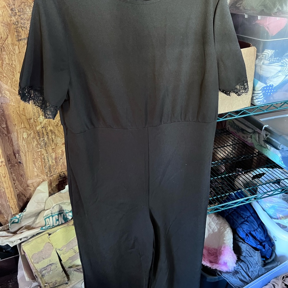 Ladies Size 2XL "SHEIN" Curve Dark BLACK Pants Suit GUC ❤️